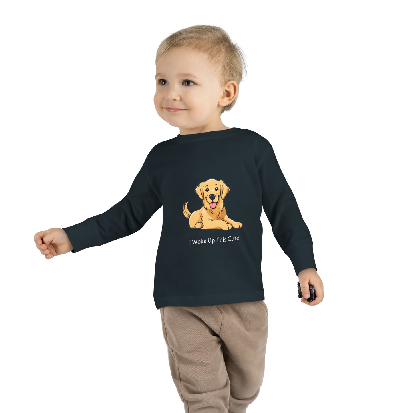 I Woke Up This Cute - Toddler Long Sleeve Tee